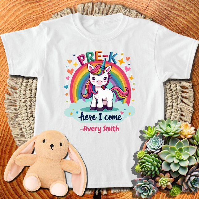 Kom Unicorn Girls Småbarn Kids T Shirt (Skapare uppladdad)
