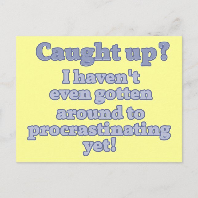 Kom upp? Jag har inte ens förhalat ännu.. Vykort (Framsida)