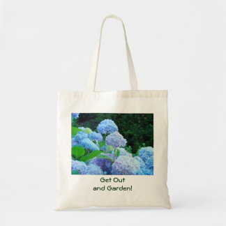 Kom ut och odla! handväskor gåvor Hydrangeas Tygkasse