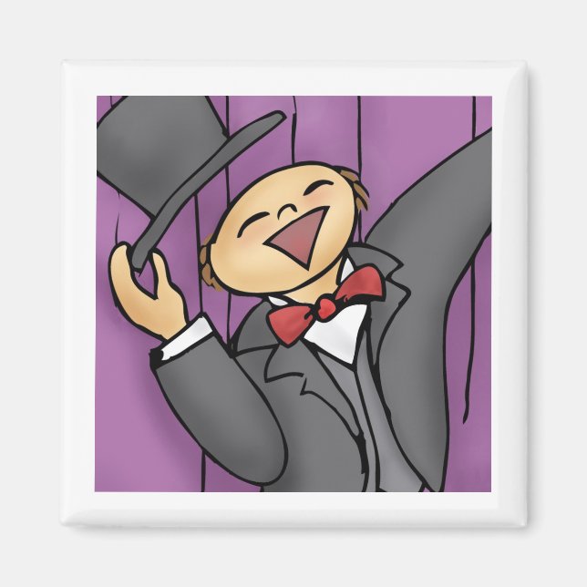 Kom ut och Sjunga! (Kvadratisk, ingen ord) Magnet (Framsidan)