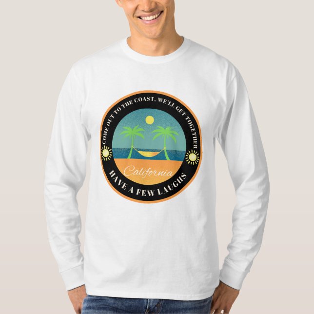 Kom ut till Kusten Manar Långärmad T-Shirt (Framsida)