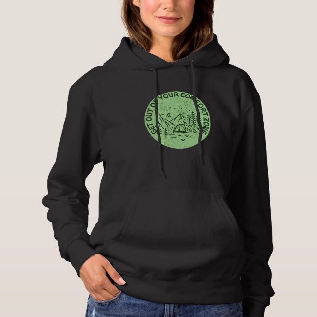 Kom Ut Ur Din Komfortzon Camping T Shirt (Framsida)