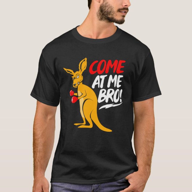 Kom vid Me Bro Kangaroo T Shirt (Framsida)