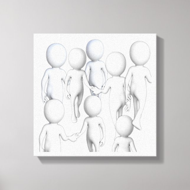 Kom Walk med mig Canvastryck (Framsida)