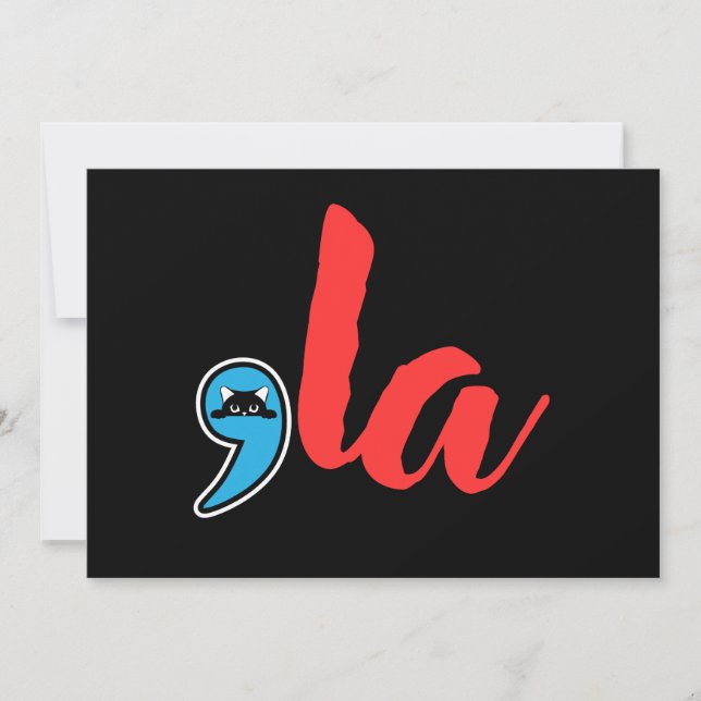 Koma La 2024 Kattdam Inbjudningar (Framsida)