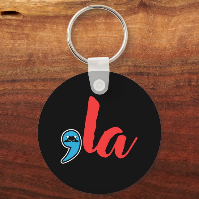 Koma La 2024 Kattdam Nyckelring (Framsida)