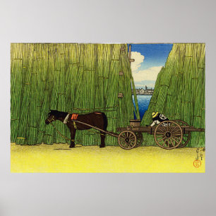 Komagata Embankment by Hasui Kawase Japansk Art Poster