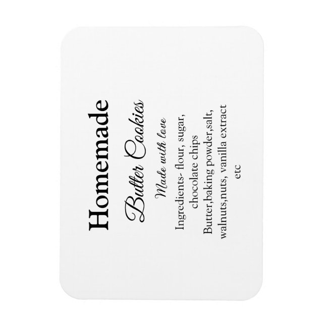 Komakor av Homemade butter cookies gjorda med kärl Magnet (Vertikal)