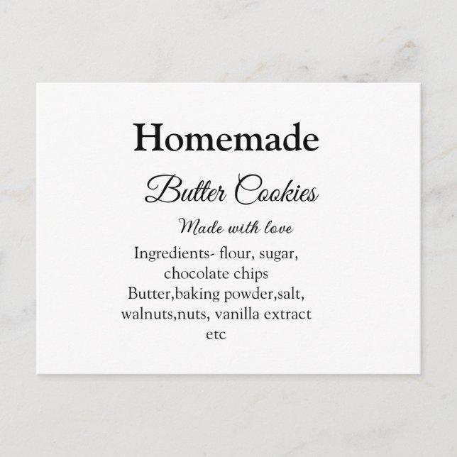 Komakor av Homemade butter cookies gjorda med kärl Vykort (Framsida)