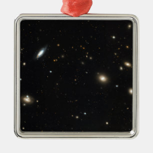 Koman samla i en klunga av galaxer julgransprydnad metall