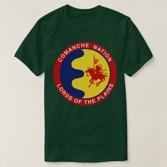 Komanche Nation Seal Lords of the Plains T Shirt (Design framsida)