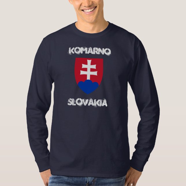 Komarno, Slovakien med jackande av arm T Shirt (Framsida)