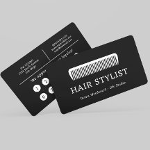 Komb Hair Stylist Hairdresser - platta förmånskort