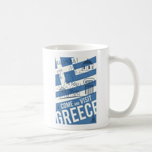Kombesök Grekland Kaffemugg (Höger)