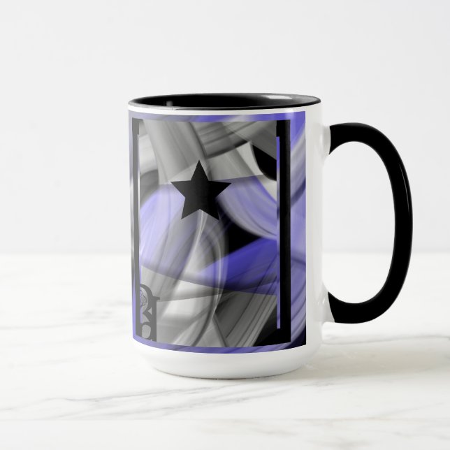 Kombimugg Abstrakt Hemma Trend Lavendel Violett Mugg (Höger)