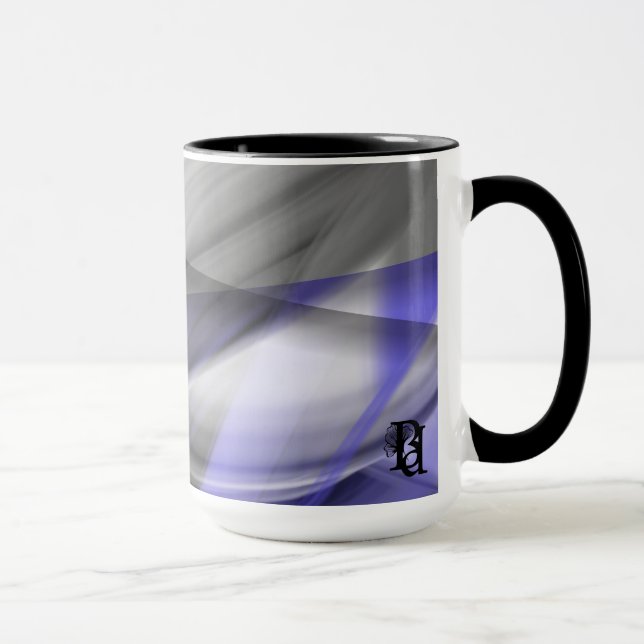 Kombimugg Abstrakt Hemma Trend Lavendel Violett Mugg (Höger)