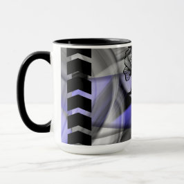 Kombimugg Abstrakt Hemma Trend Lavendel Violett Mugg