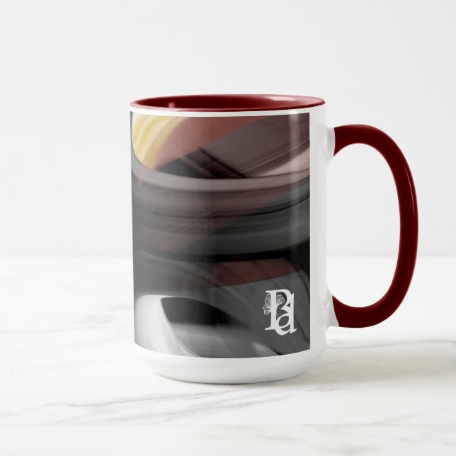 Kombimugg Abstrakt Trend Inredningsdekoration Svar Mugg (Höger)