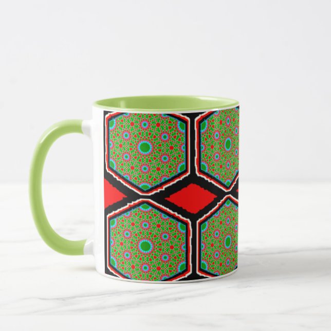 Kombimugg, Färgrik Mugg, Digital Design, Perfekt Mugg (Vänster)