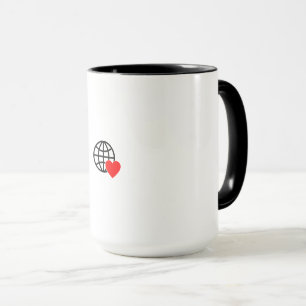 Kombimugg   Glob Hjärtan   Stylisk presentmugg Mugg