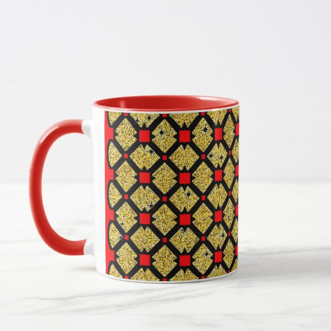 Kombimugg med livfull färgrik design" mugg (Vänster)