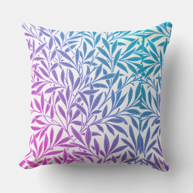 Kombination av elegant Blue och Rosa Färg i design Kudde (Framsida)