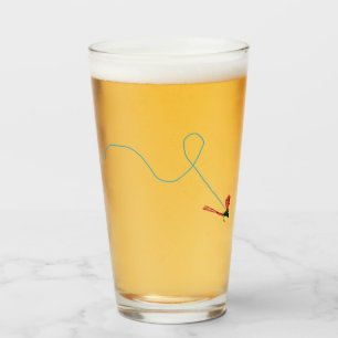 Kombination av flygfiske Rod och Reel  Glaskopp