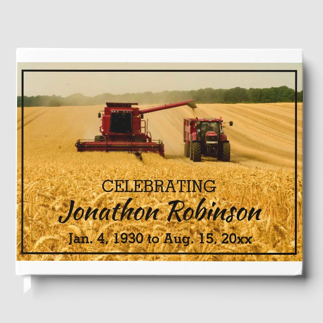 Kombination av vete i Fält Gästböcker (Framsida)