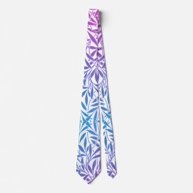 Kombinationsdesign för blå och Rosa Färg Slips (Framsida)