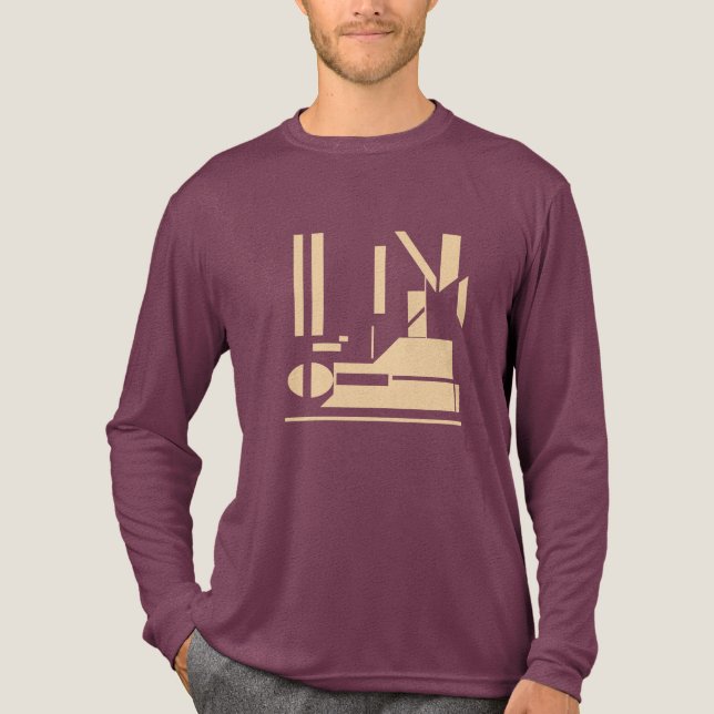 Kombinationsmönstret för abstrakt design för höjdm t shirt (Framsida)