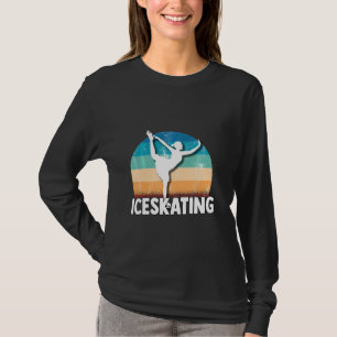 Kombinationsrygg för isfär Skating Skutt Inslag T Shirt