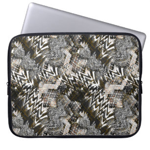 Kombinerad, etnisk, afrikansk. laptop fodral