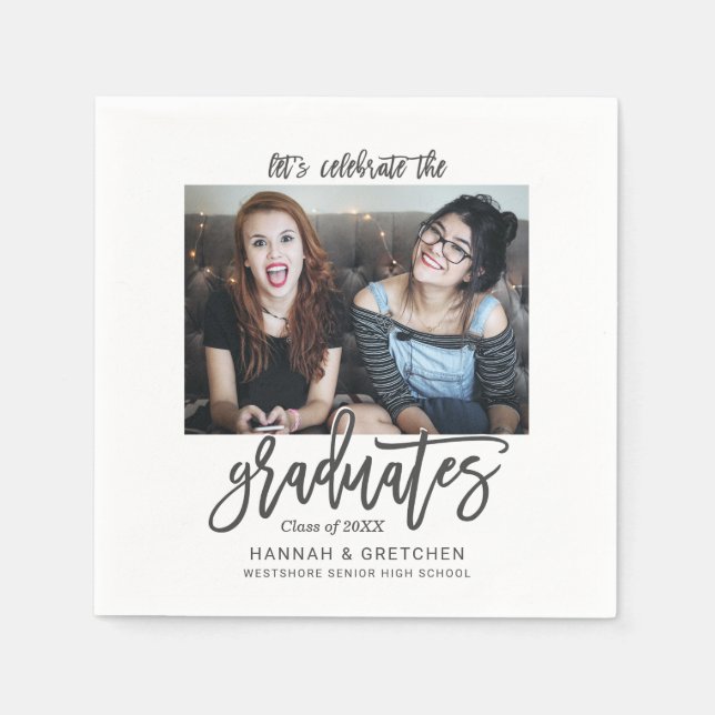 Kombinerad Studentfest med foto Pappersservett (Framsidan)