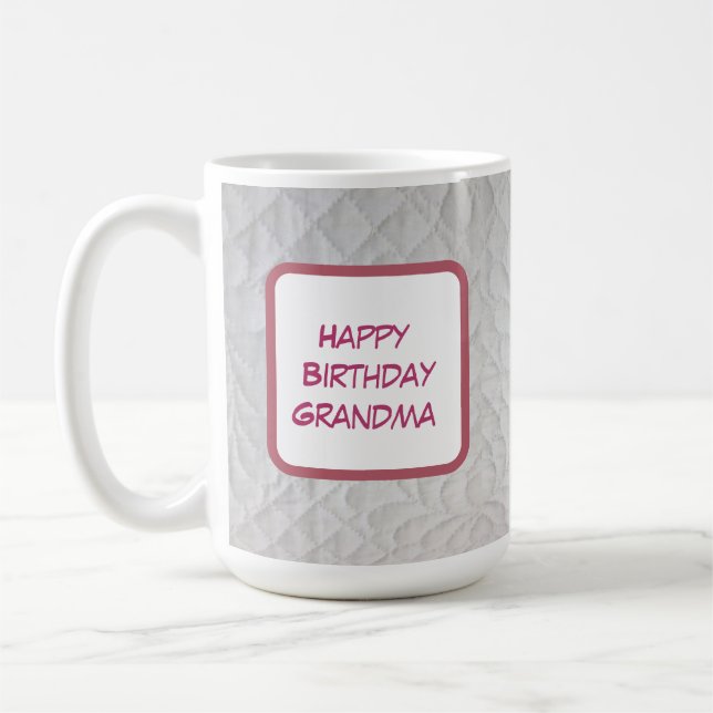 Kombitäckebursdag till Mormor Kaffemugg (Vänster)