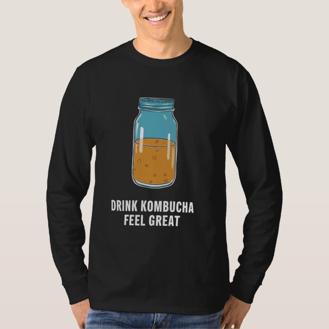 Kombucha Benefits Brewer Maker Tea Älskare 3 T Shirt (Framsida)