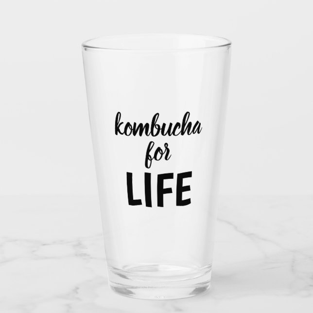 Kombucha för LIFE Typography Glaskopp (Framsida)