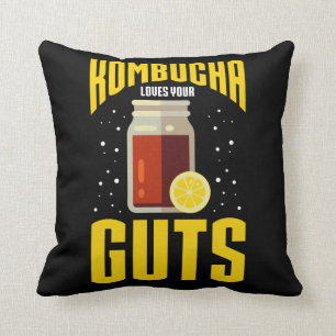 Kombucha Kärlek din Guts Kombucha Tea Drinker Kudde