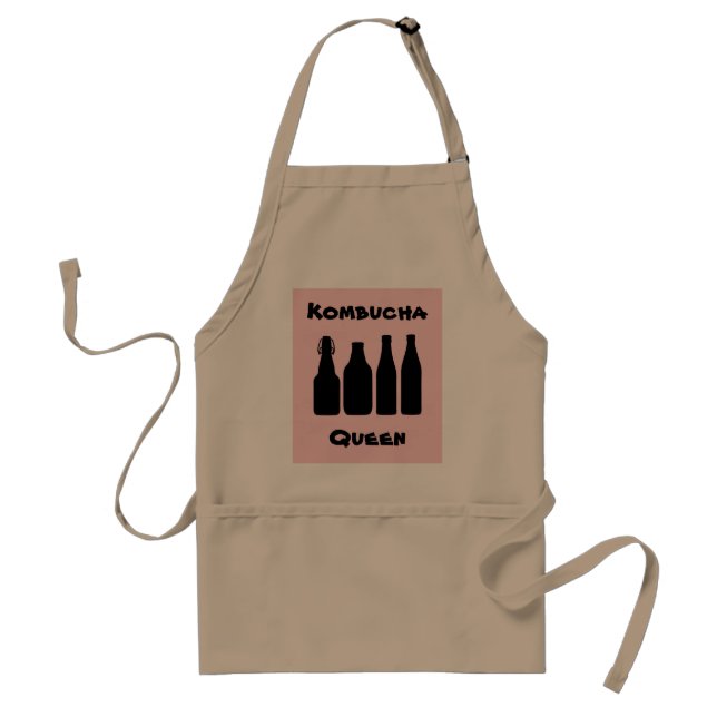 Kombucha Queen Apron w/ Personlig Photo & Text Förkläde (Framsidan)
