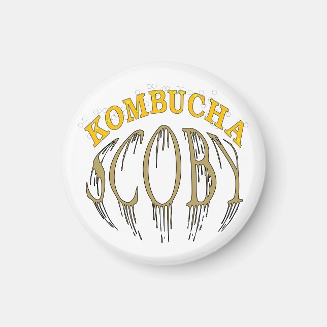 Kombucha Scoby Magnet (Framsidan)