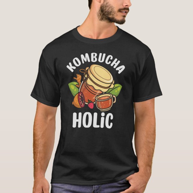 Kombuchahohoshroom Tea Scoby T Shirt (Framsida)