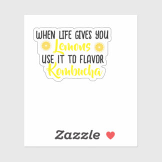 KombuchaLemons-Vinyl Sticker Klistermärken