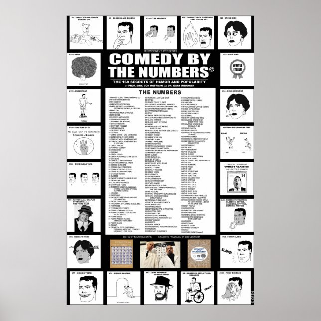 Komedi - lista - POSTER (Framsidan)