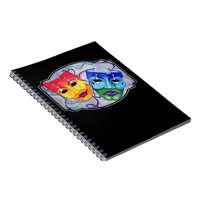 Komedi och tragedi anteckningsbok (Högra Sidan)