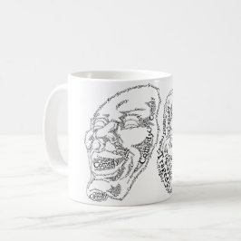 Komedi och tragedi kaffemugg