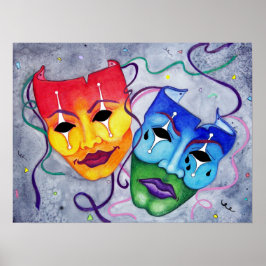 Komedi och tragedi poster