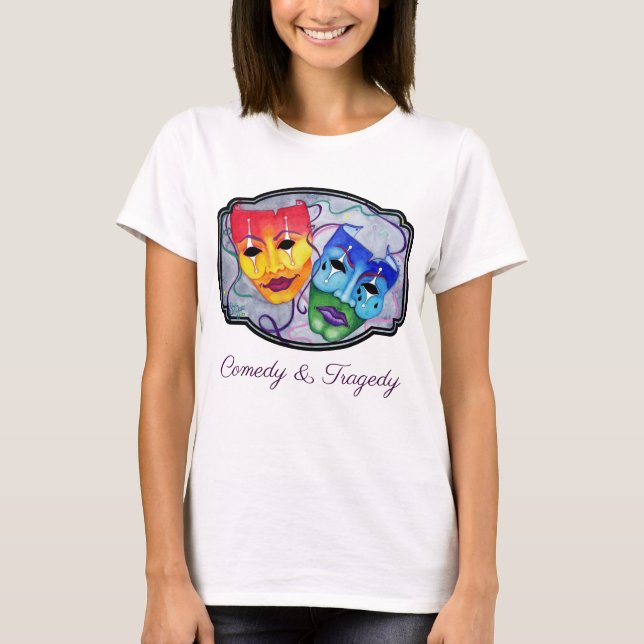 Komedi och tragedi t shirt (Framsida)