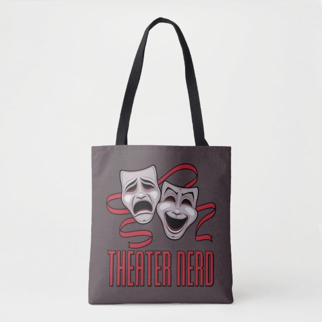 Komedi Och Tragedi Teater Nörd Tygkasse (Framsida)