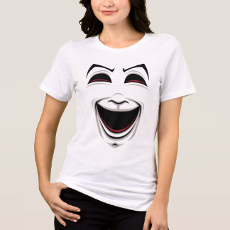 Komedi och tragedi Theater Mask Ansikte T Shirt