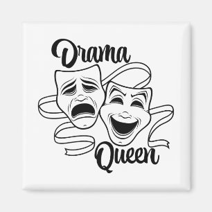 Komedi och tragedi Theater Mask Drama Queen Black Magnet