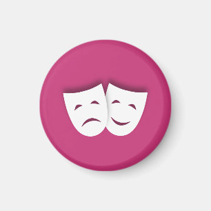 Komedi och tragedin maskerar magnet